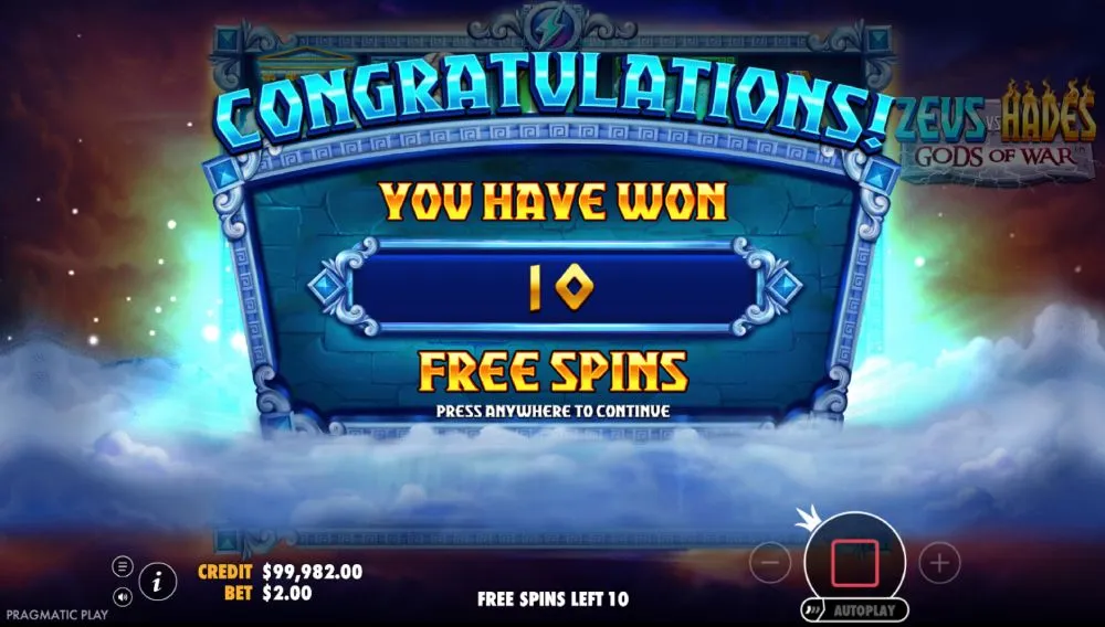 D&eacute;couvrir Zeus vs Hades en mode d&eacute;monstration